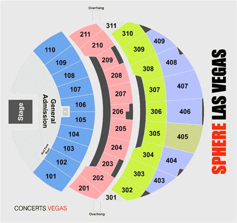 sphere seating plan vegas